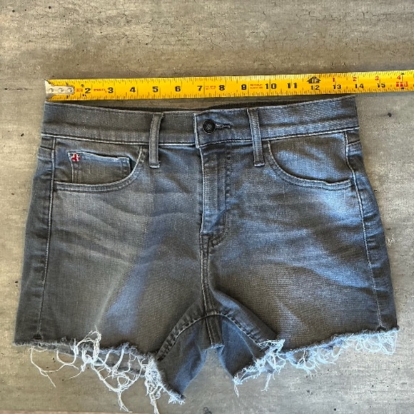 Hudson Gracie Cutoff Denim Shorts In Dystopia Grey Women’s Size 26 - Picture 6 of 8